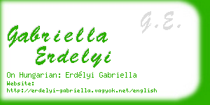 gabriella erdelyi business card