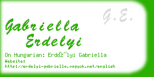 gabriella erdelyi business card